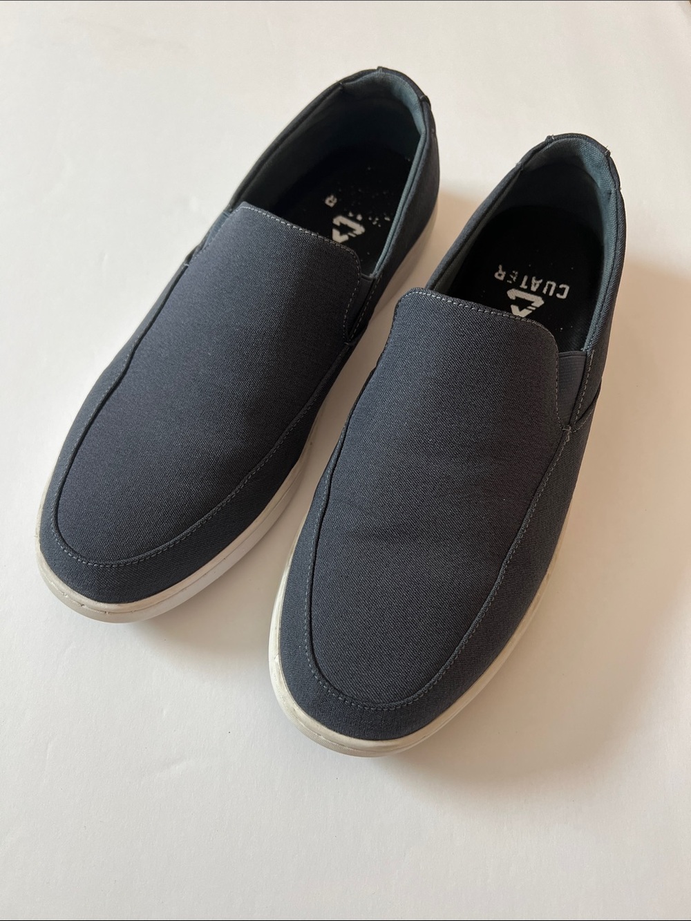 Travis Mathew Cuater Tracer Navy Slip-On Canvas Loafers